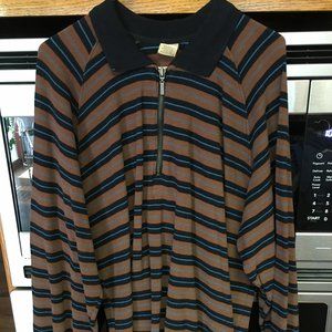 Mens Levis Zip-front Large l/s Knit